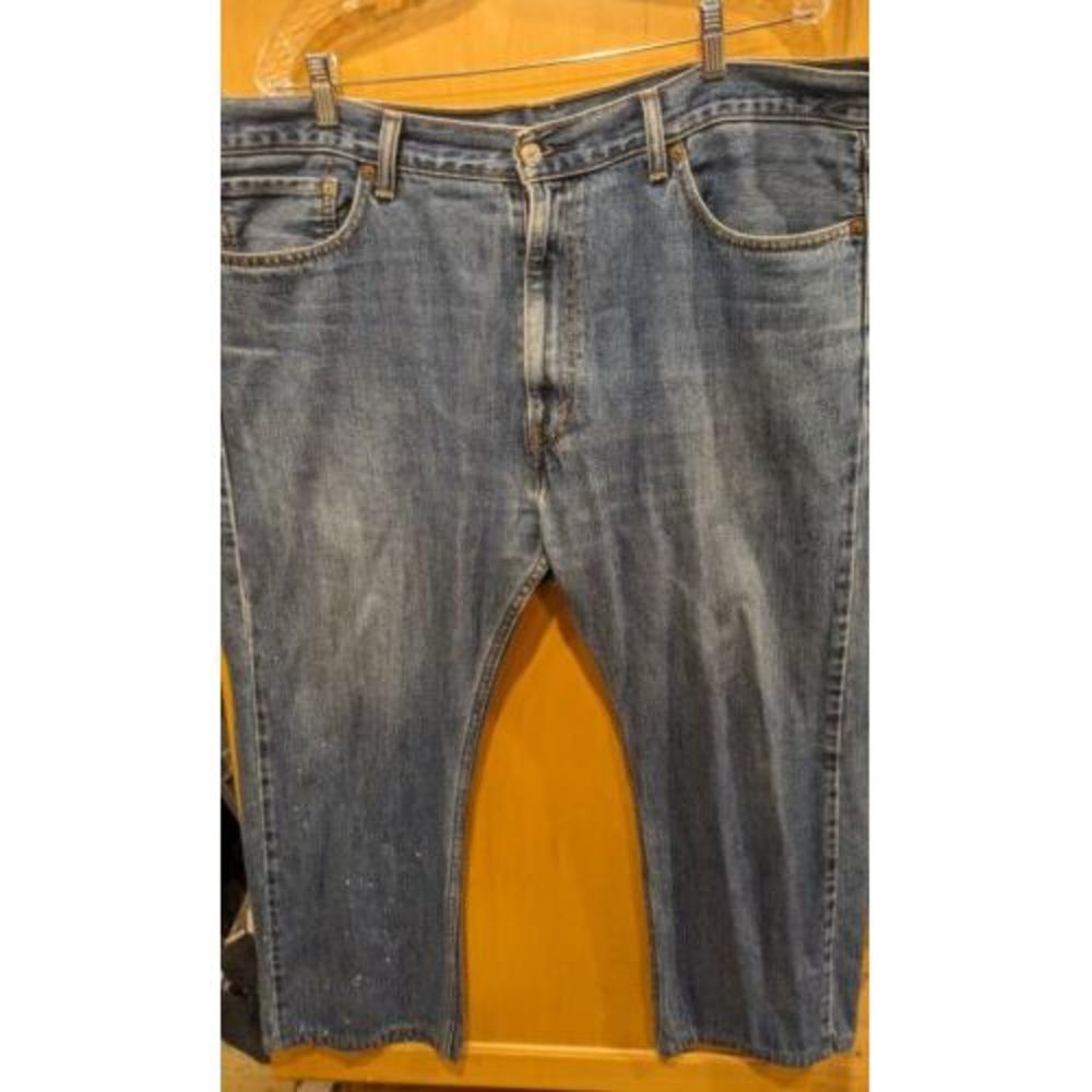 Levi's 505 Jeans (actual 40x26 Blue zipper Fly Denim Jeans )